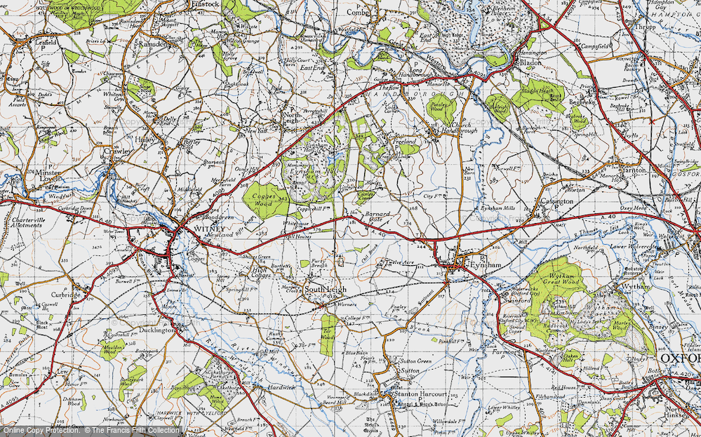 Old Map of Barnard Gate, 1946 in 1946
