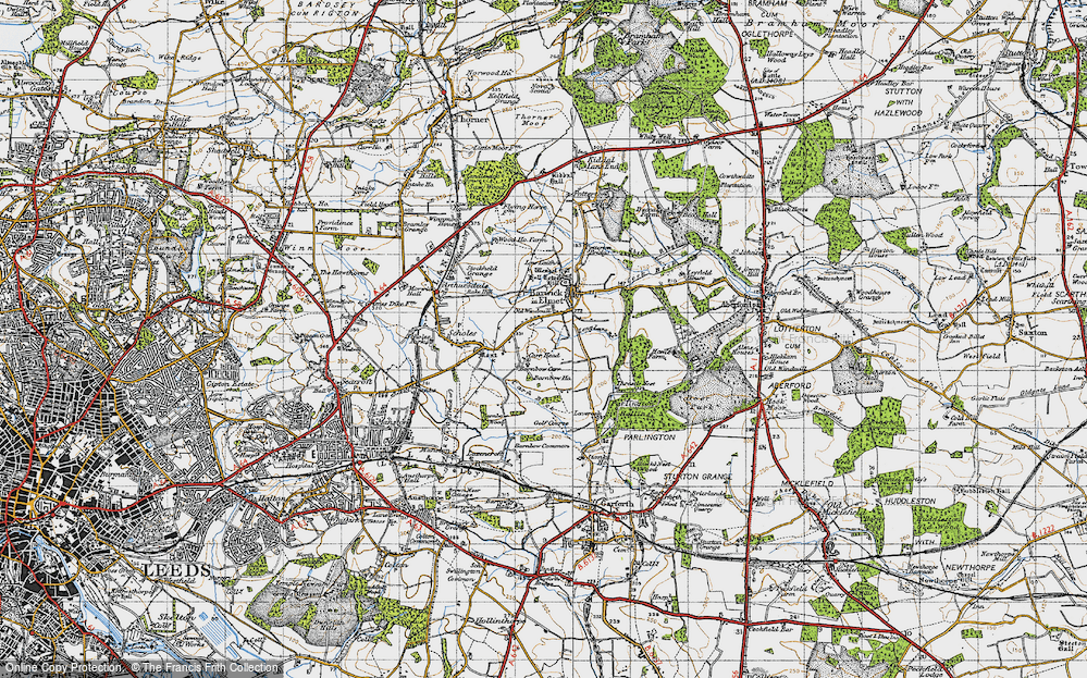 Old Map of Barnbow Carr, 1947 in 1947