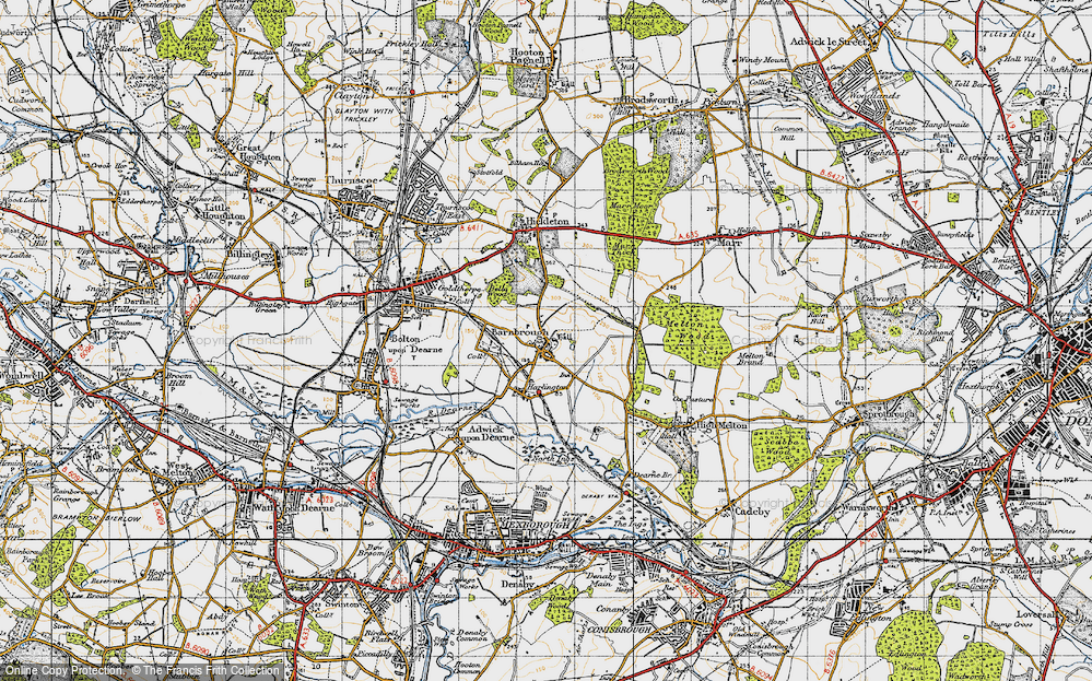Old Map of Barnburgh, 1947 in 1947