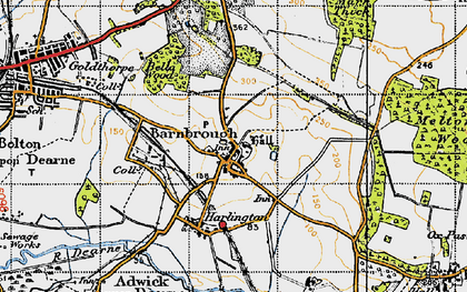 Old map of Barnburgh in 1947