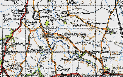 Old map of Barnett Brook in 1947