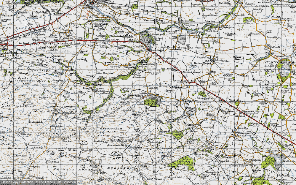 Old Map of Barningham, 1947 in 1947