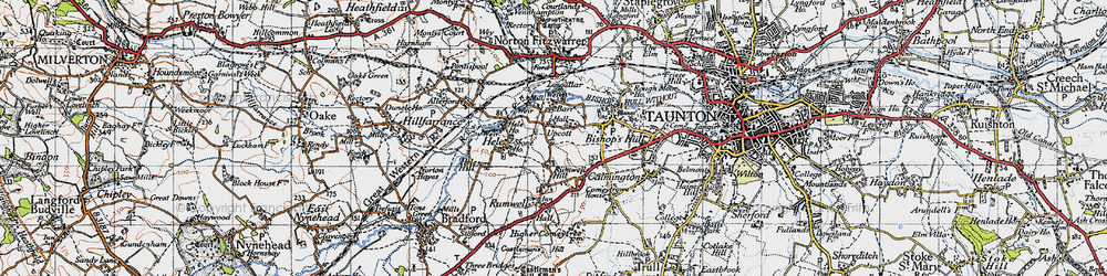Old map of Barr in 1946