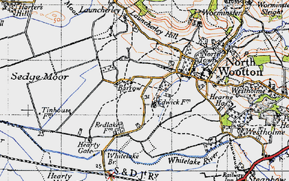 Old map of Barrow in 1946
