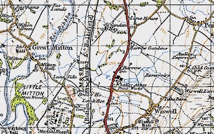 Old map of Barrow in 1947