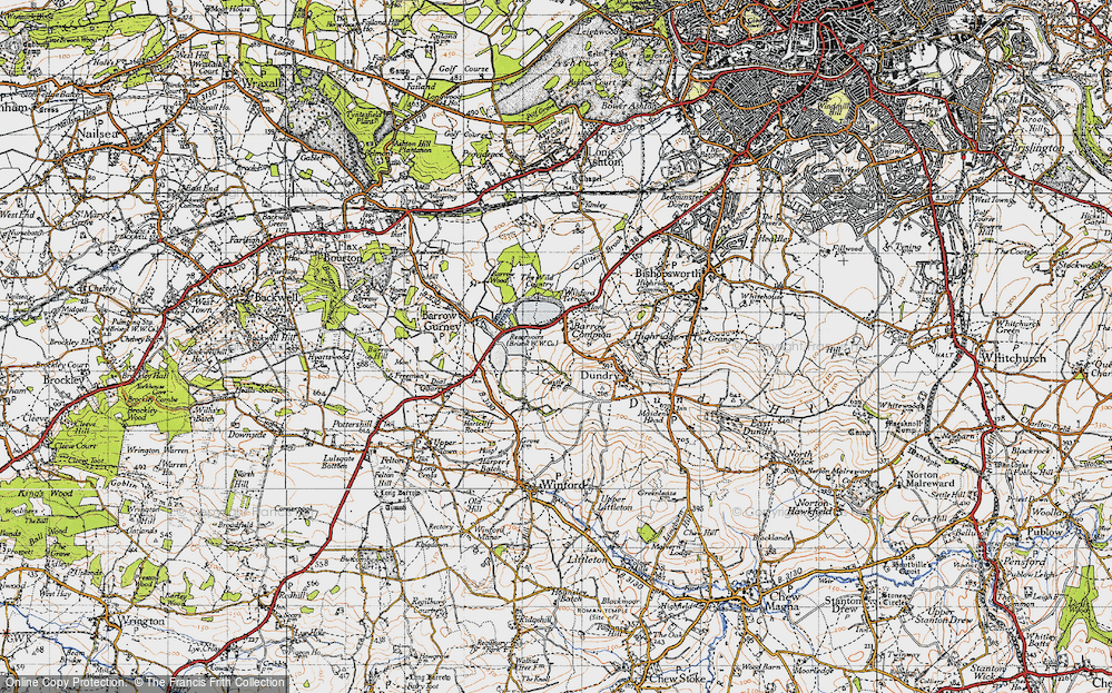 Old Map of Barrow Common, 1946 in 1946