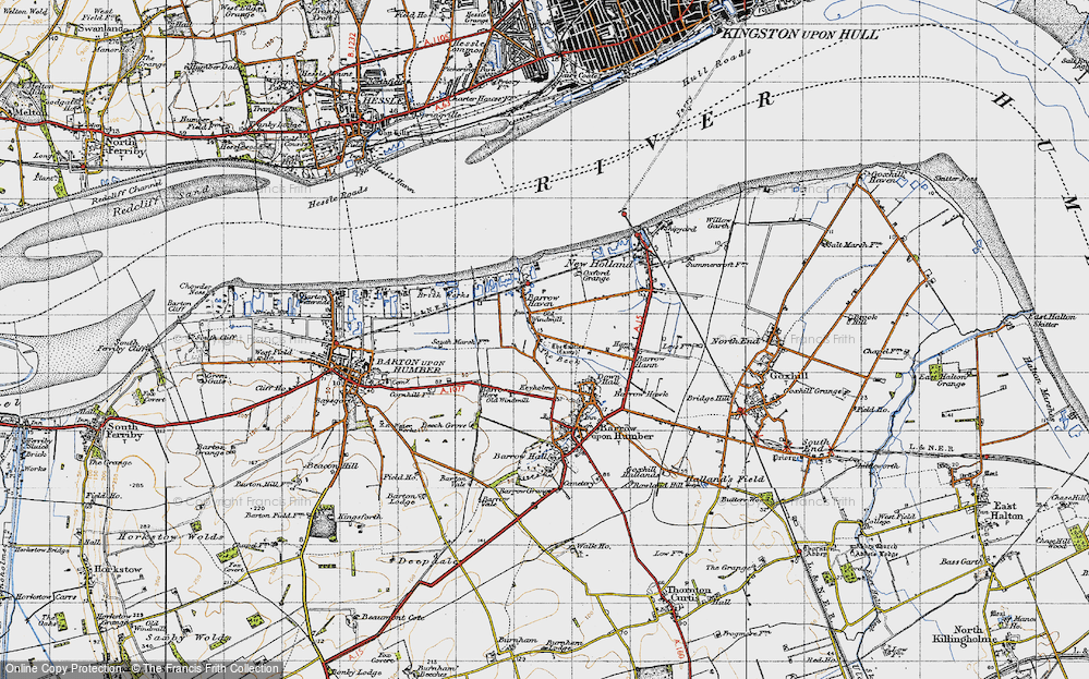 Old Map of Barrow Haven, 1947 in 1947