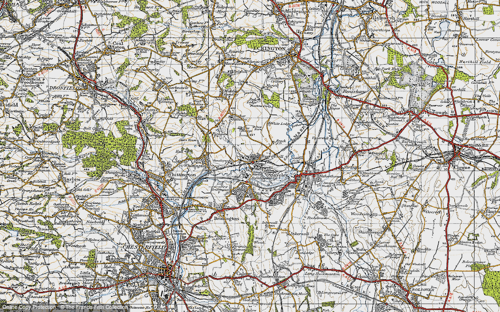 Old Map of Barrow Hill, 1947 in 1947