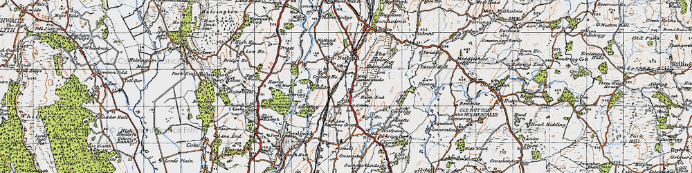 Old map of Larkrigg in 1947