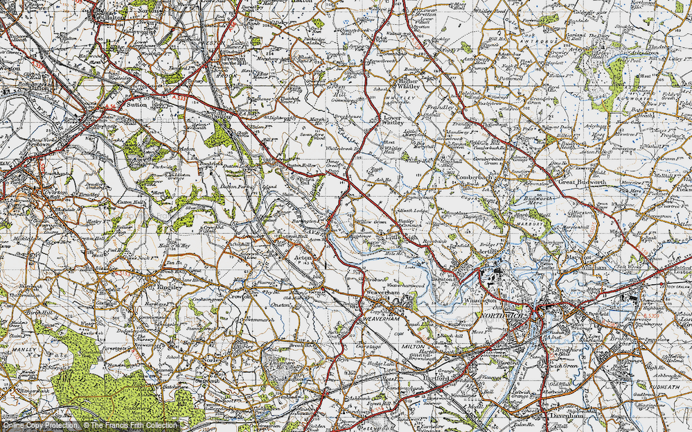 Old Map of Bartington, 1947 in 1947