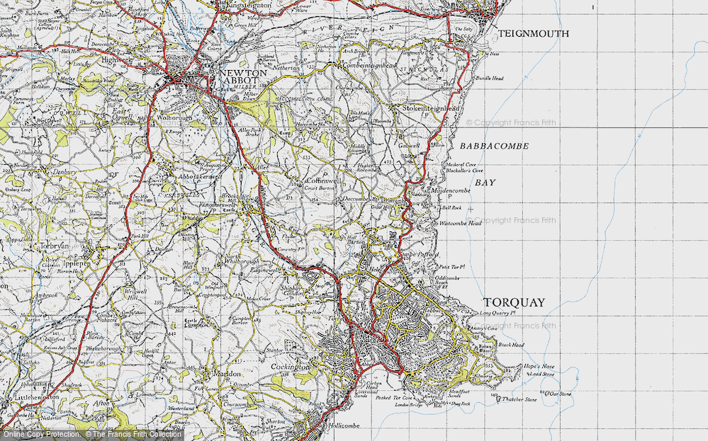 Old Map of Barton, 1946 in 1946