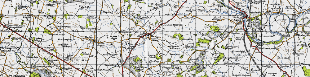 Old map of Barton Grange in 1947