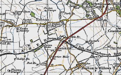 Old map of Barton Hill in 1947
