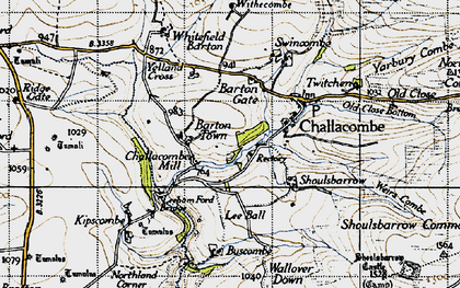 Old map of Leeham Ford Bridge in 1946