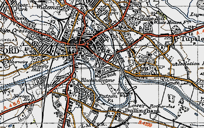 Old map of Bartonsham in 1947