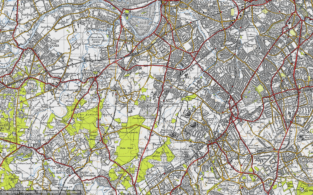 Old Map of Barwell, 1945 in 1945