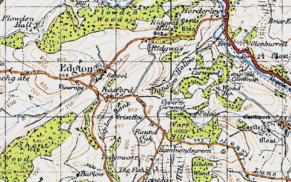 Old map of Basford in 1947