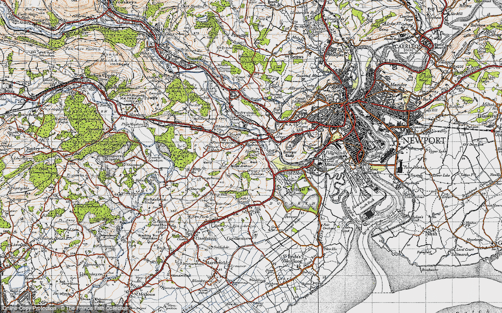 Old Map of Bassaleg, 1947 in 1947