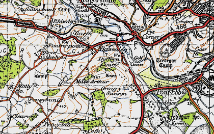 Old map of Bassaleg in 1947
