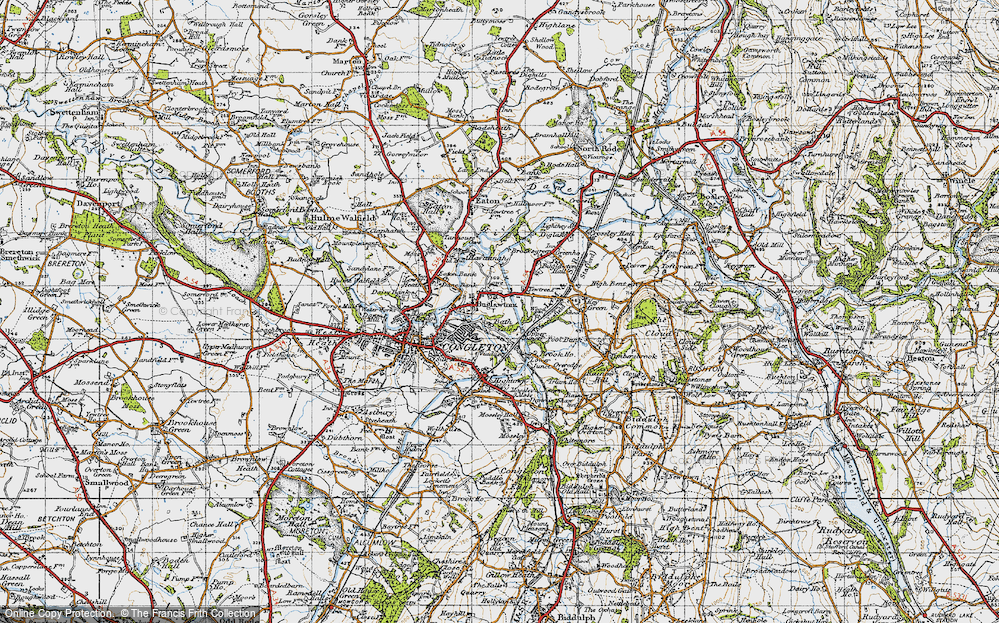 Old Map of Bath Vale, 1947 in 1947