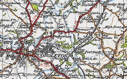 Old map of Bath Vale in 1947