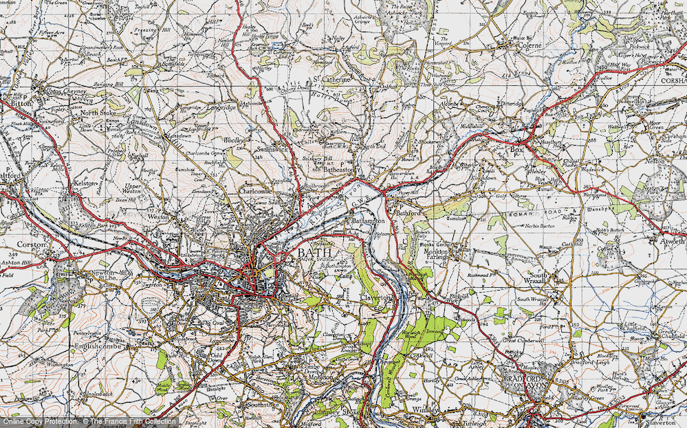 Old Map of Bathampton, 1946 in 1946