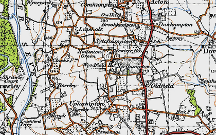 Old map of Battenton Green in 1947