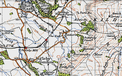 Old map of Battersby Plantation in 1947
