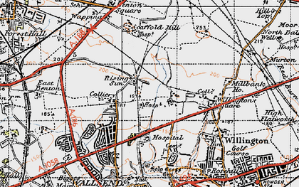 Old map of Battle Hill in 1947