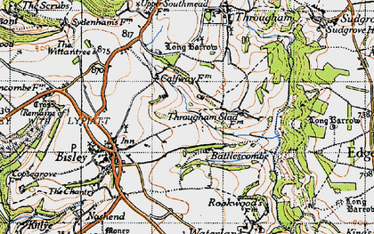 Old map of Battlescombe in 1946