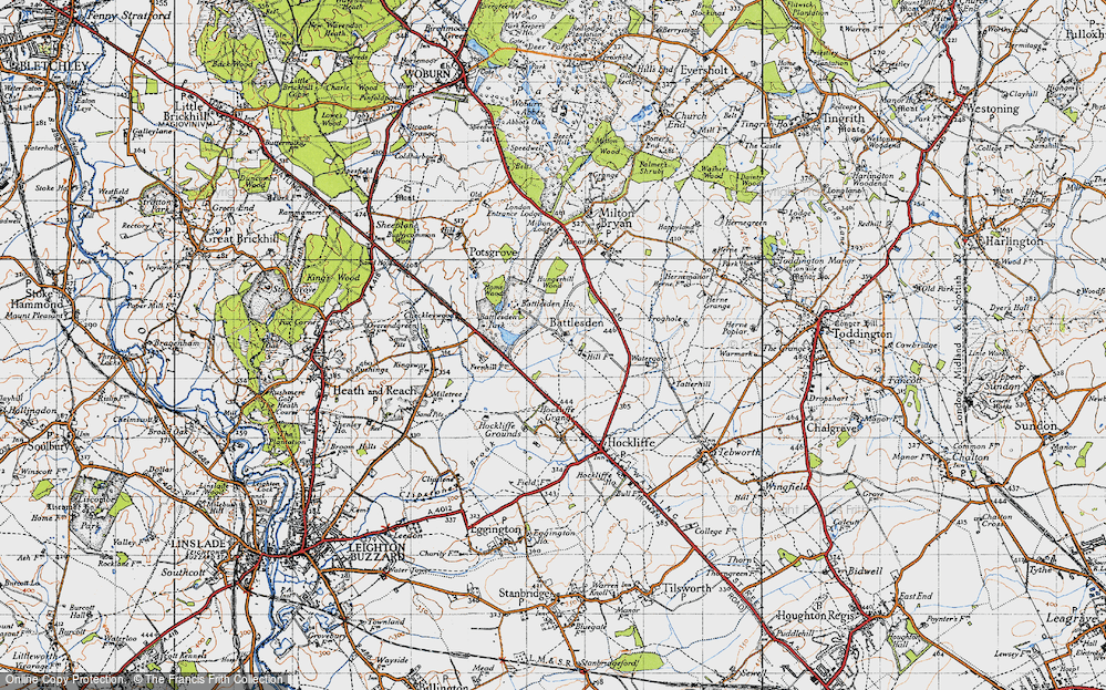 Old Map of Battlesden, 1946 in 1946