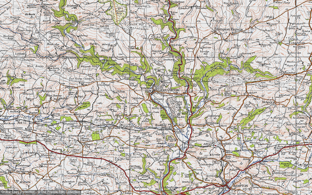 Old Map of Battleton, 1946 in 1946