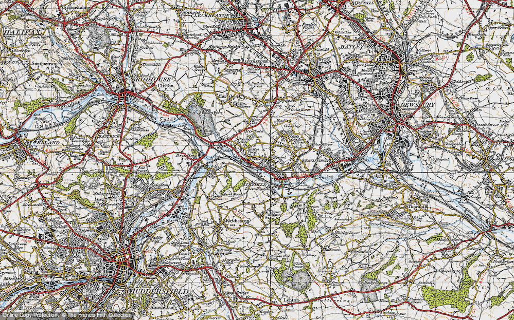 Old Map of Battyeford, 1947 in 1947