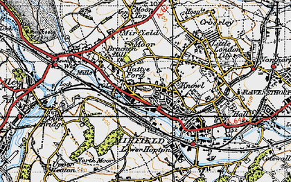 Old map of Battyeford in 1947