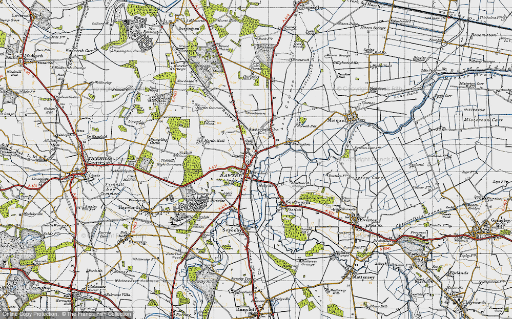 Old Map of Bawtry, 1947 in 1947