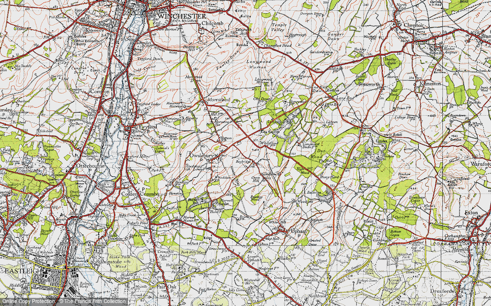 Old Map of Baybridge, 1945 in 1945