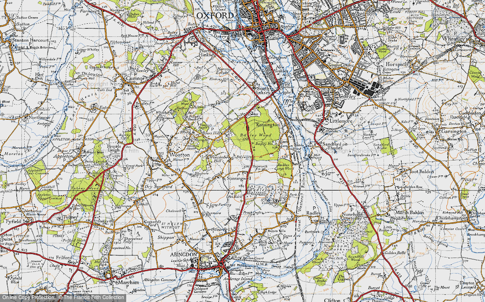 Old Map of Bayworth, 1947 in 1947