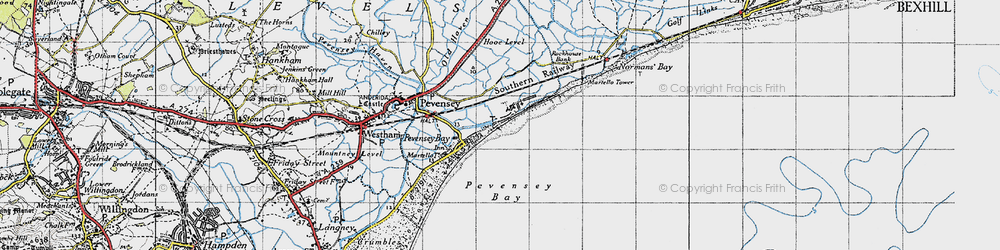 Old map of Beachlands in 1940