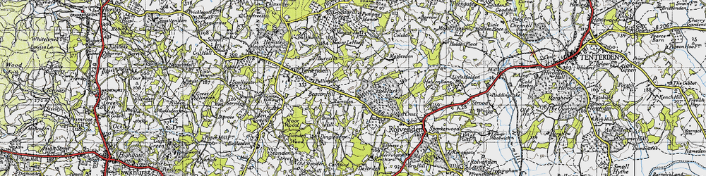Old map of Beacon Hill in 1940