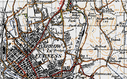 Old map of Beacon Hill in 1947