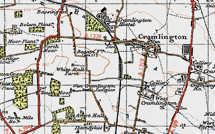Old map of Beaconhill in 1947