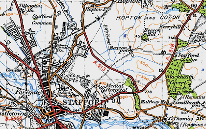 Old map of Blackheath Covert in 1946