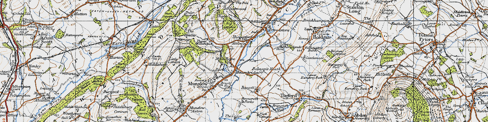 Old map of Balaam's Heath in 1947
