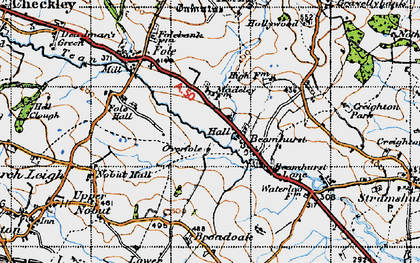 Old map of Beamhurst in 1946