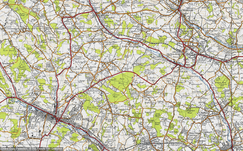 Old Map of Beamond End, 1946 in 1946