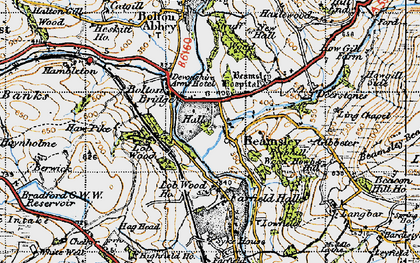 Old map of Beamsley in 1947