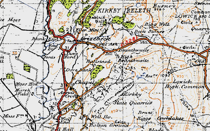 Old map of Beanthwaite in 1947