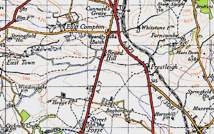 Old map of Whitecroft in 1946