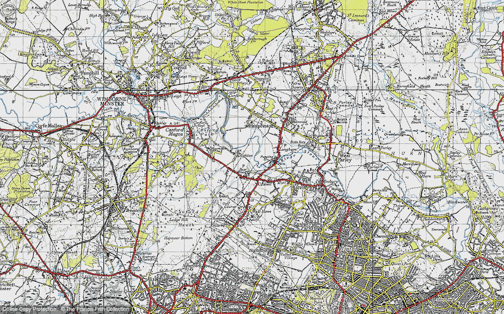 Old Map of Bearwood, 1940 in 1940