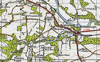 Old map of Beauclerc in 1947